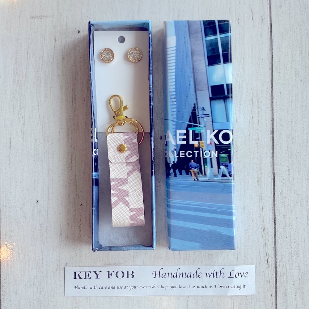 Matching key fob and earring
